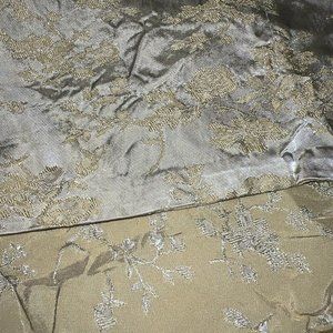 BELLA NOTTE  Colette Boudoir Throw Pillow Cover in Silvermist 21x16